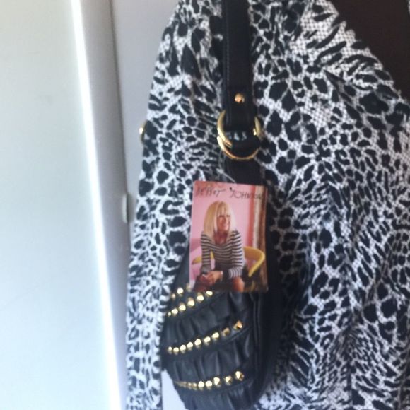 🌹Animal print White & Black Blazer Zip Front EUC - Picture 8 of 8